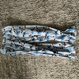 Olaf blue and white pajamas
